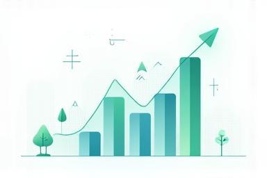 Gráfico de datos financieros.